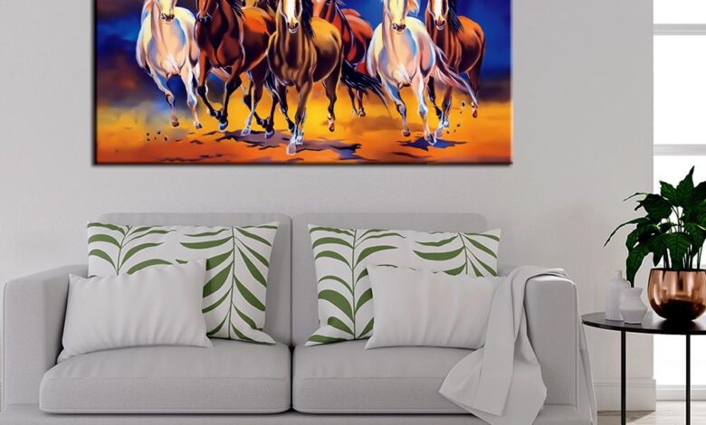 horse paintings for bedroom