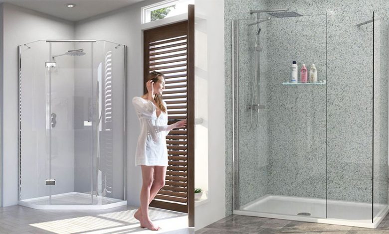 bathroom glass doors