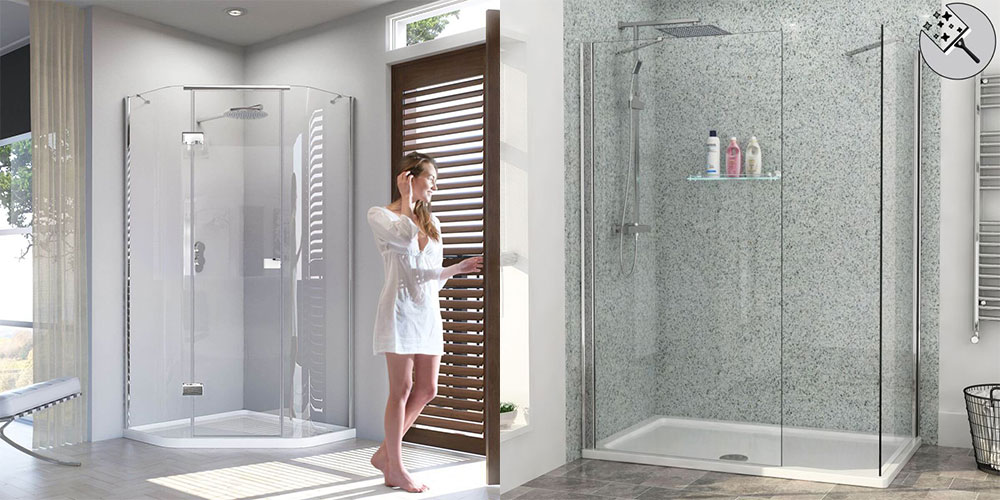 bathroom glass doors