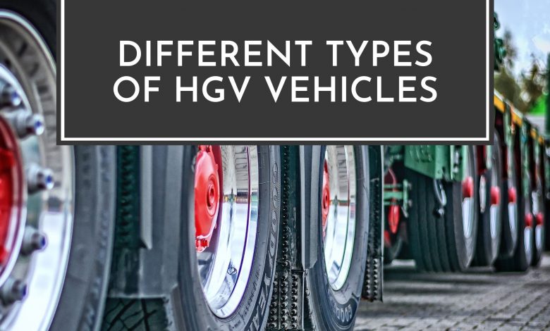 Different types of HGV Vehicles