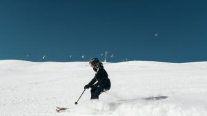 Skiing in the Alps