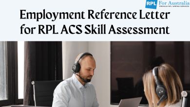 Photo of Employment Reference Letter For RPL ACS Skill Assessment