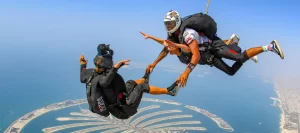 sky-diving Dubai