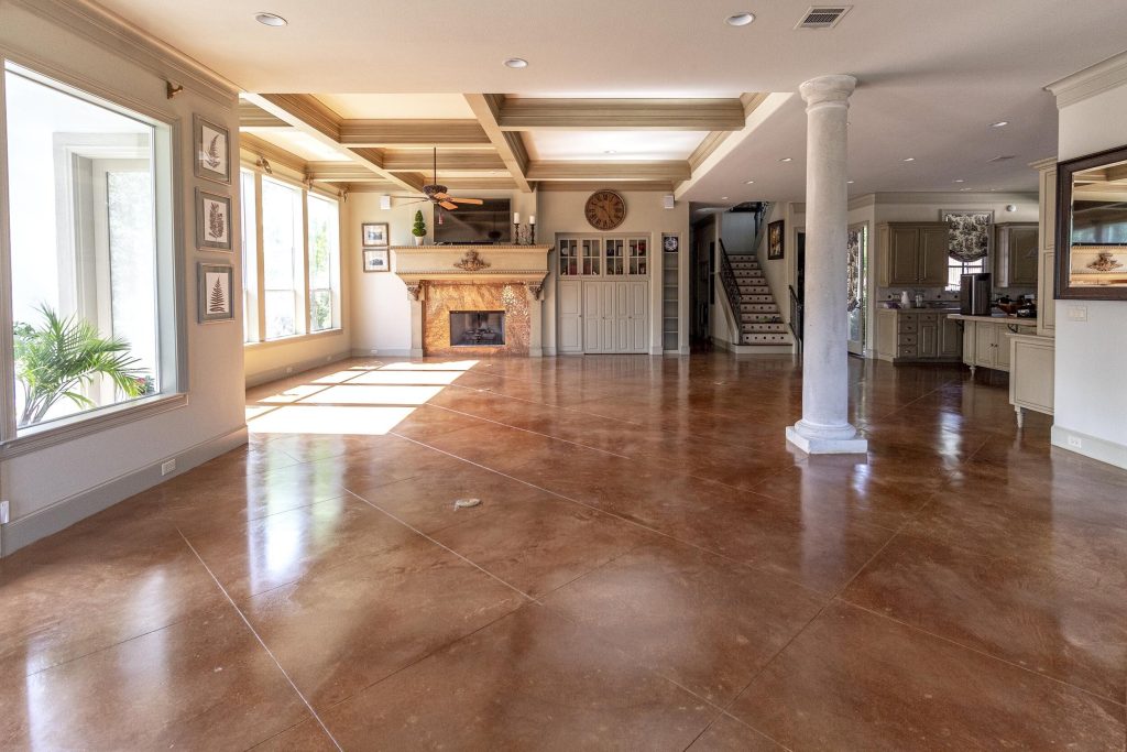 stained concrete floors