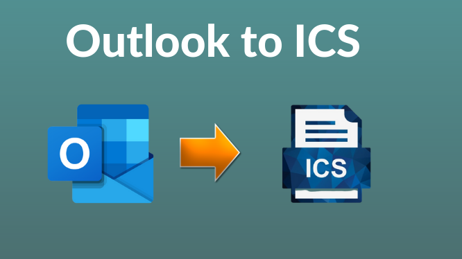 save Outlook calendar data in ICS format