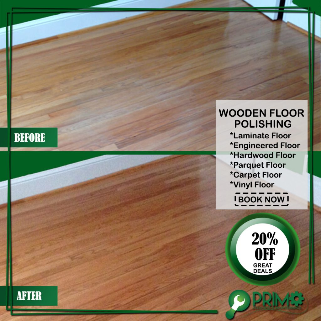 wooden floor polishing