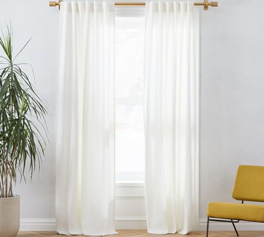 linen curtains