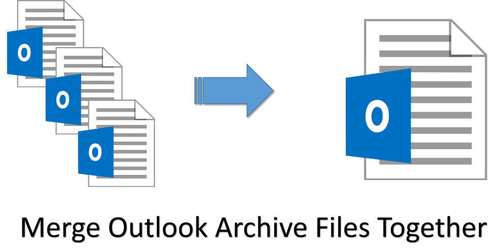 merge outlook archive files