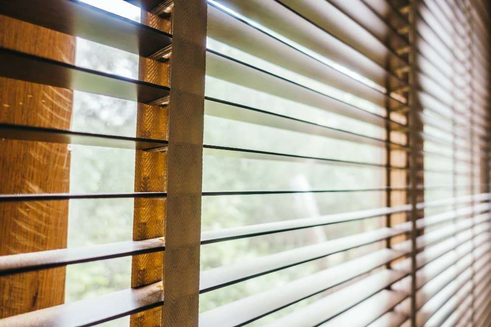 wooden blinds