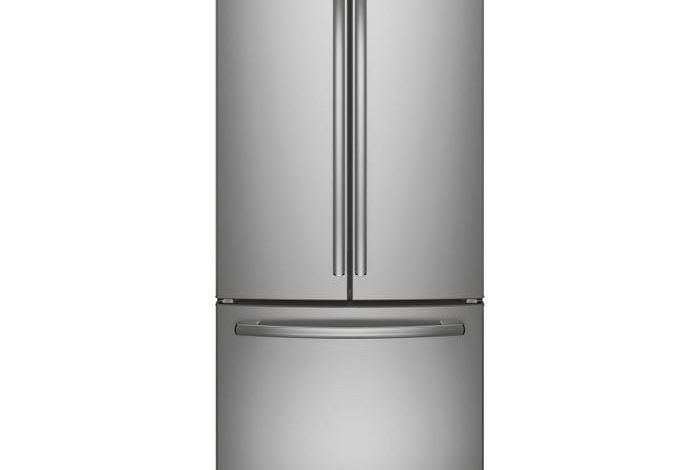 GE Appliances 33 inch 24.8 cu. ft. French Door Bottom Mount Refrigerator in Stainless Steel GNE25DSKSS