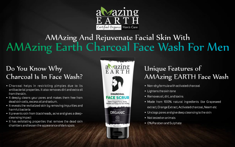 charcoal face wash for men