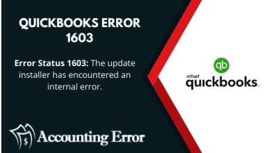 Photo of Solve QuickBooks Error Message 1603