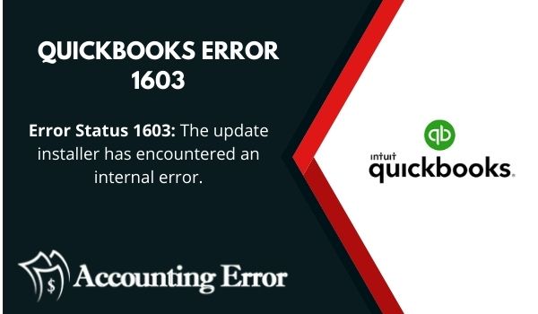 QuickBooks Error 1603