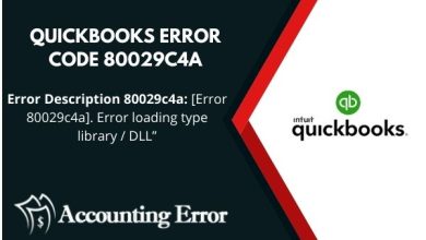 Photo of Resolve QuickBooks Error Code 80029c4a