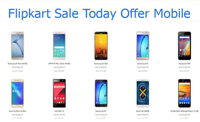 Flipkart Sale Today Offer Mobile Phones Online at Best Prices