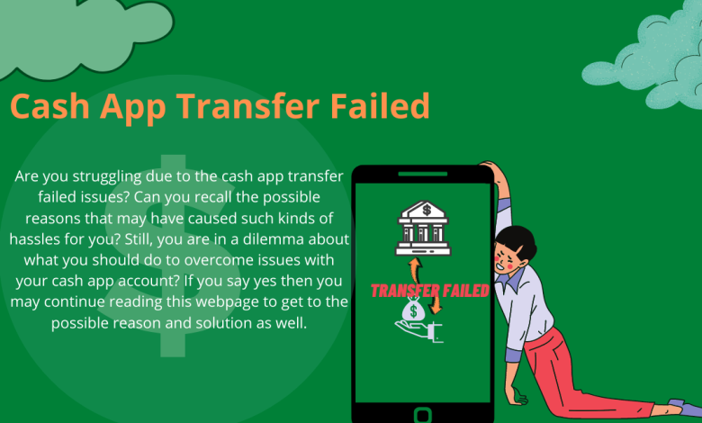 cash app transfer failed