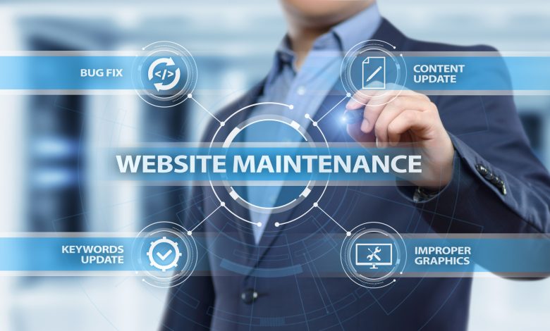 Website maintenance Business Internet Network Technology Concept