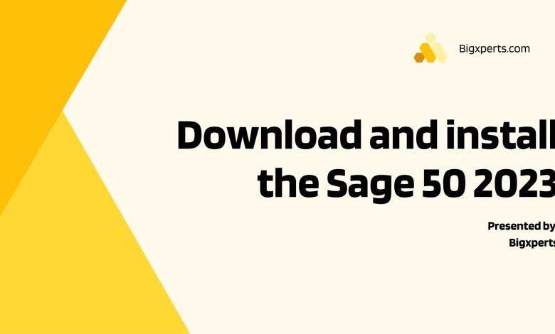 Download and install the Sage 50 2023