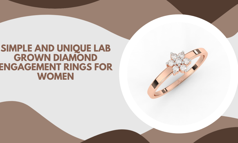 Simple and Unique Lab Grown Diamond Engagement Rings for Women (1)