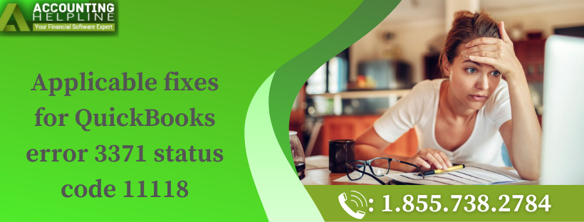 QuickBooks error 3371 status code 11118