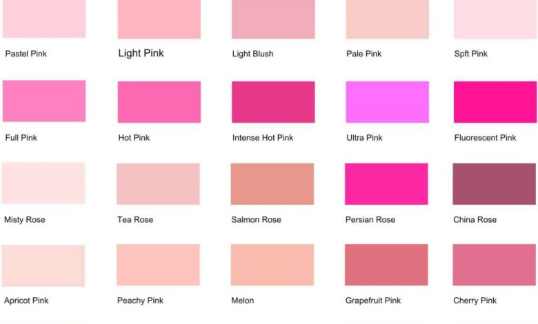 Pink Colour Shades