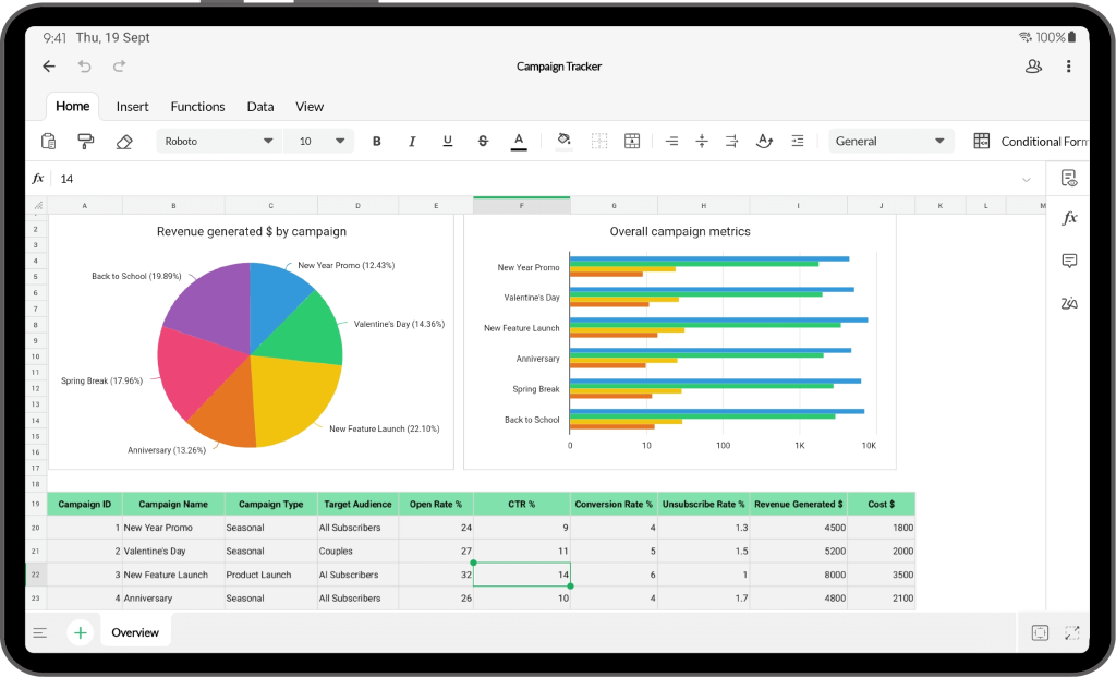 Spreadsheets
