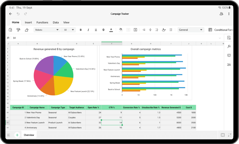 Spreadsheets